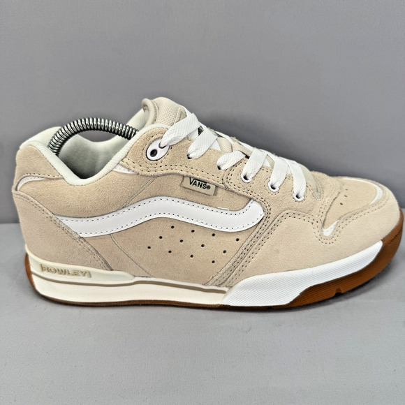 Vans Rowley XLT Shoes Mens 8.5 Beige White Suede Skate Sneakers Y2K main image 4